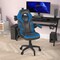 Flash Furniture Blue LeatherSoft Gaming Chair - Skate Wheels CH-00095-BL-RLB-GG - alternate 3